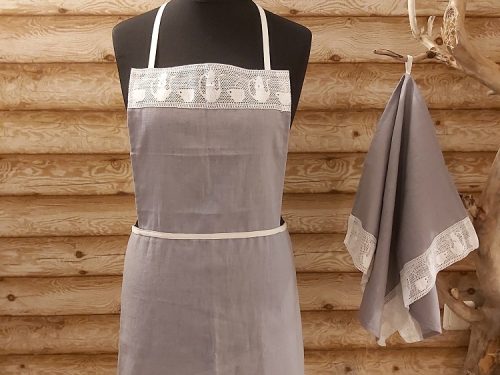 Lina dvielis un priekšauts KOMPLEKTI