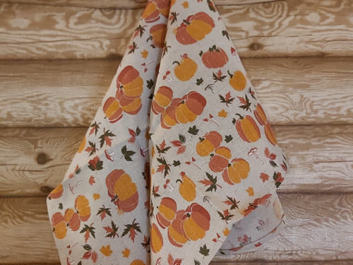 Lina/kokvilnas dvielis 47x70cm "Ķirbji"